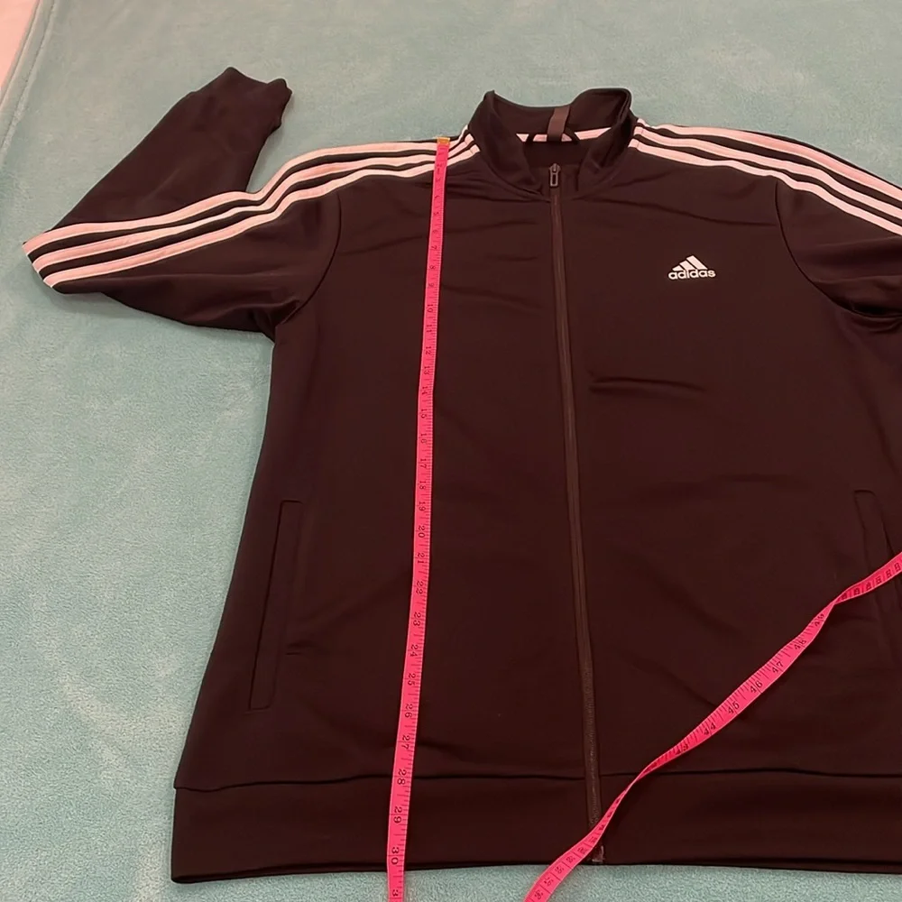 Adidas men’s Essentials three-stripe track jacket size XL - Picture 6 of 11
